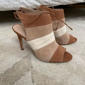 Bcbg generation colorado peep toe heeled booties